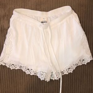 White Urban Outfitters Lace shorts